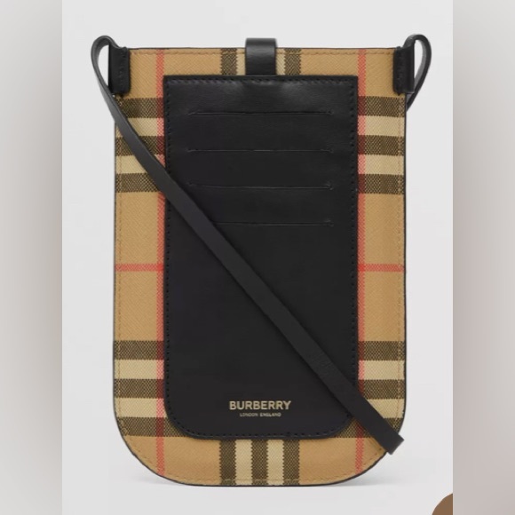 BNWT BURBERRY Vintage Check Anne Phone Case with Strap - Picture 9 of 12